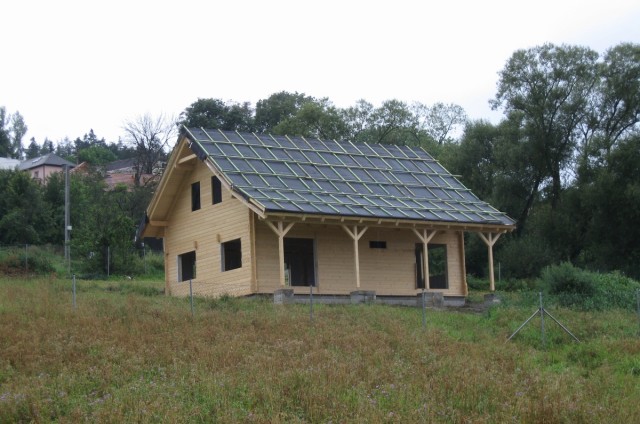 Podkrovní srubový dům Beroun