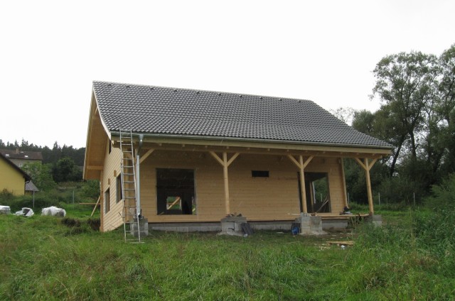 Podkrovní srubový dům Beroun