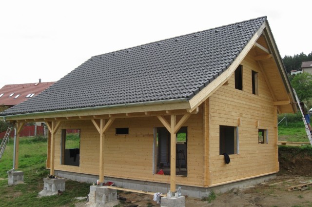 Podkrovní srubový dům Beroun