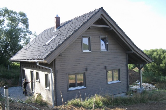 Podkrovní srubový dům Beroun