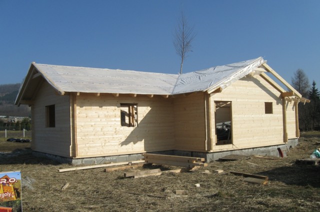 Křížový přízemní srub Louny