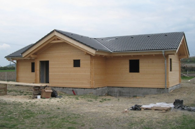 Křížový přízemní srub Louny