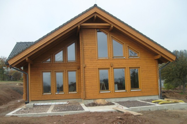 Základy pod terasu u srubu