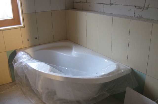 Koupelna srubového domu