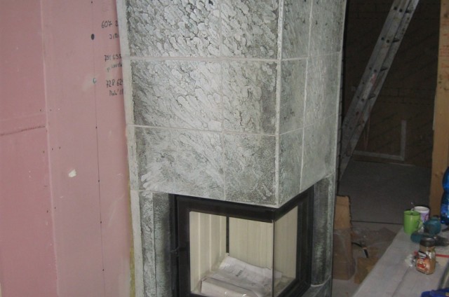 Krbová kamna srubového domu