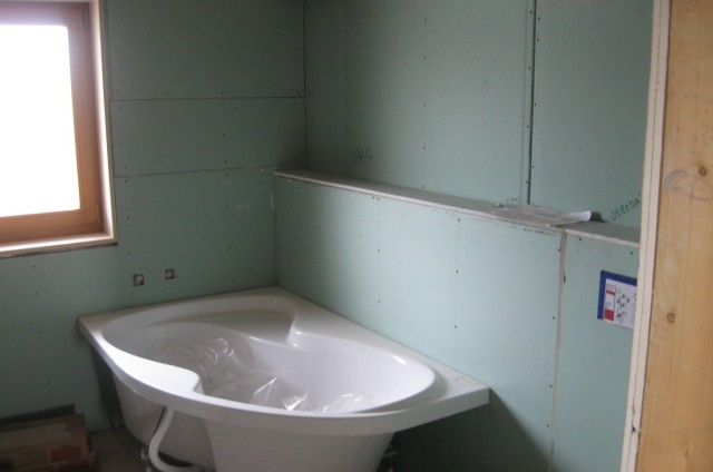 Koupelna srubového domu