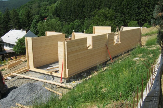 Přízemní dřevostavba Bystřice pod Hostýnem