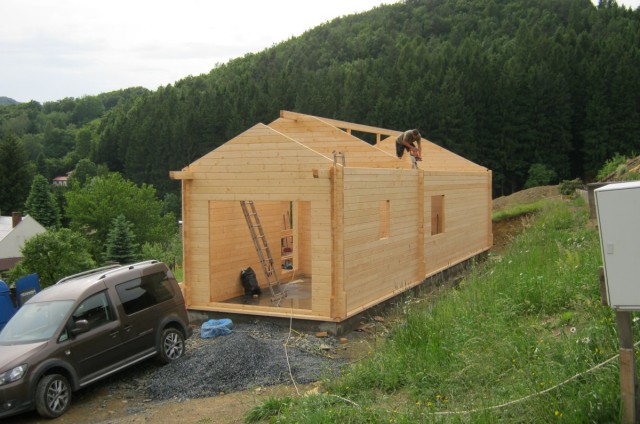 Přízemní dřevostavba Bystřice pod Hostýnem