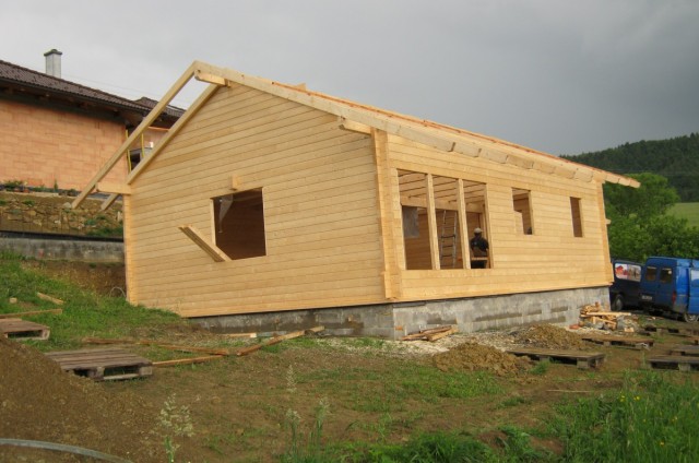 Přízemní dřevostavba Bystřice pod Hostýnem