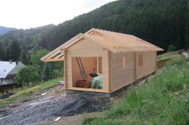 Přízemní dřevostavba Bystřice pod Hostýnem