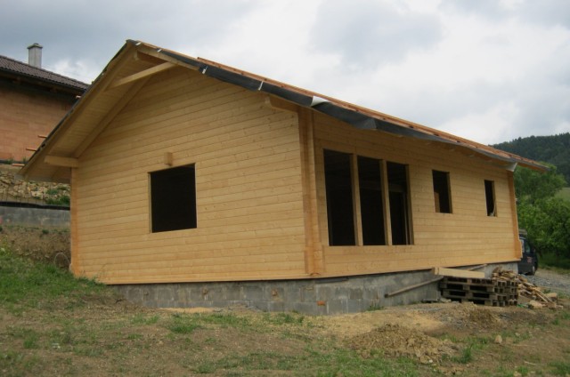 Přízemní dřevostavba Bystřice pod Hostýnem