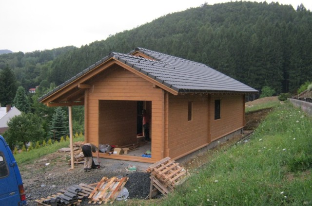 Přízemní dřevostavba Bystřice pod Hostýnem