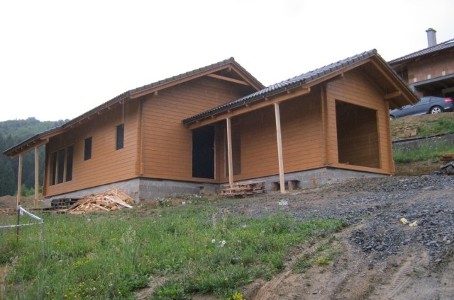 Přízemní dřevostavba Bystřice pod Hostýnem