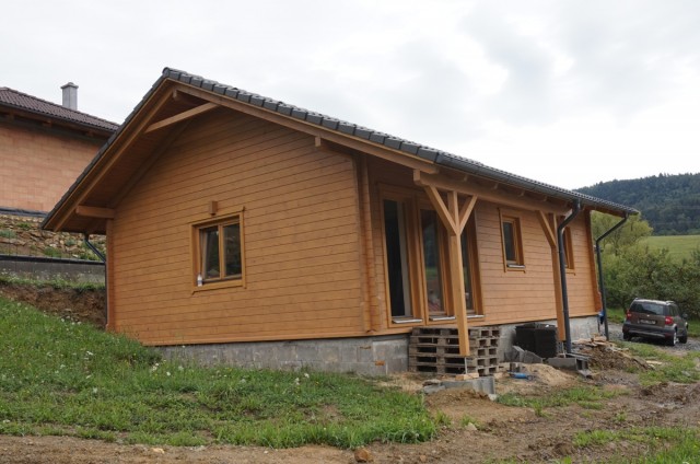 Přízemní dřevostavba Bystřice pod Hostýnem