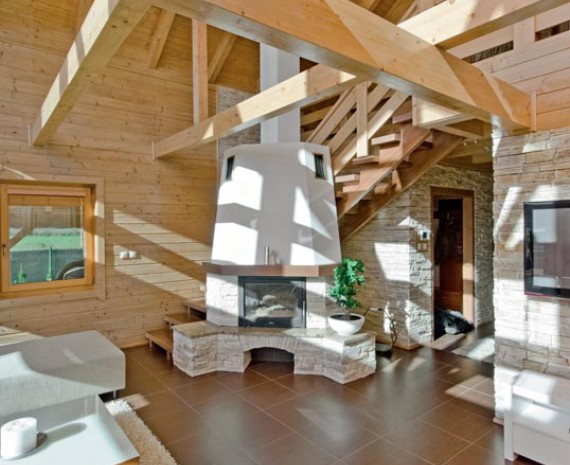 Masivní dřevostavba Slovensko - listopad 2012