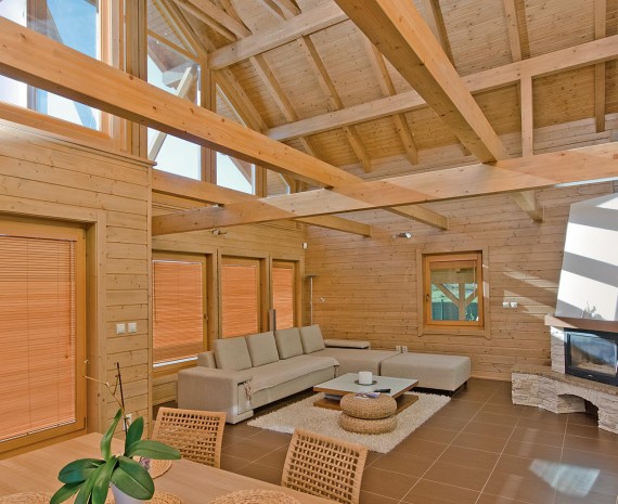 Masivní dřevostavba Slovensko - listopad 2012