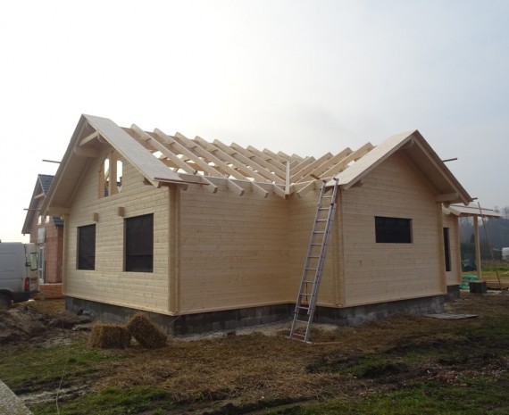 Krov na srubovém domě