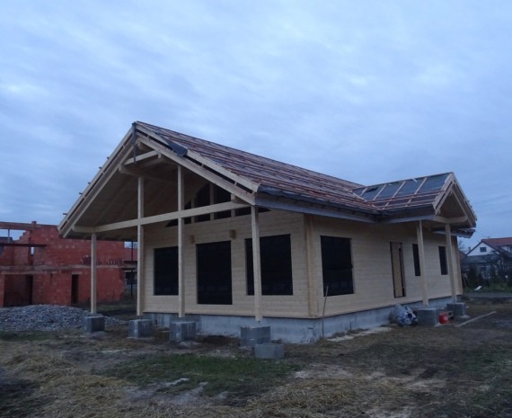 Zateplení střechy srubového domu