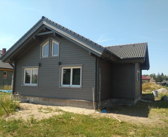 Zadní pohled na srub