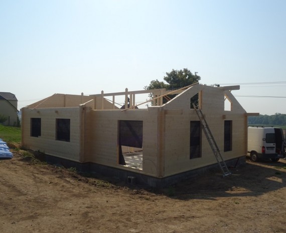 Srub a štítová stěna