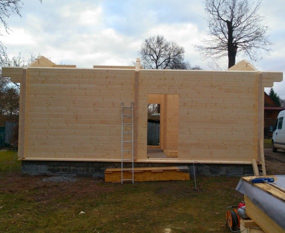 Boční stěna srubu