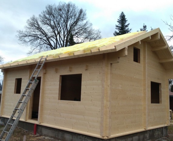 Zateplování střechy srubu