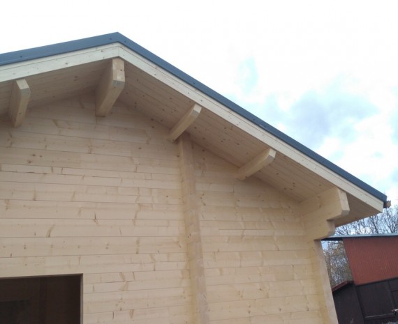 Detail oplechování srubu