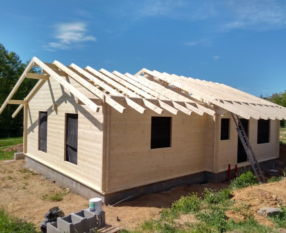 Přízemní srub nedaleko Prahy