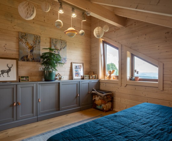 Dětský pokoj srubového domu
