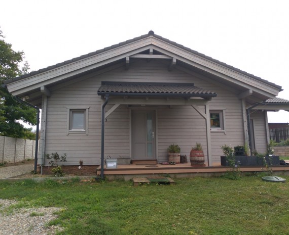 Vchod do srubového domu