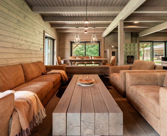 Společenká místnost srubu