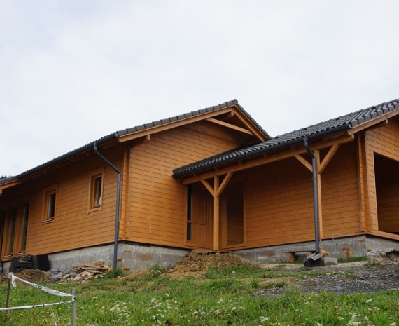 Přízemní dřevostavba Bystřice pod Hostýnem